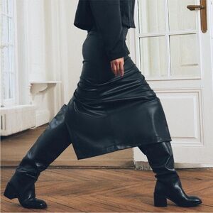 Zara Black Over the Knee Boots